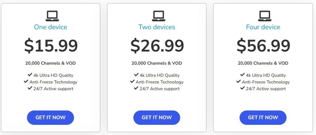 Xtreme HD IPTV Pricing