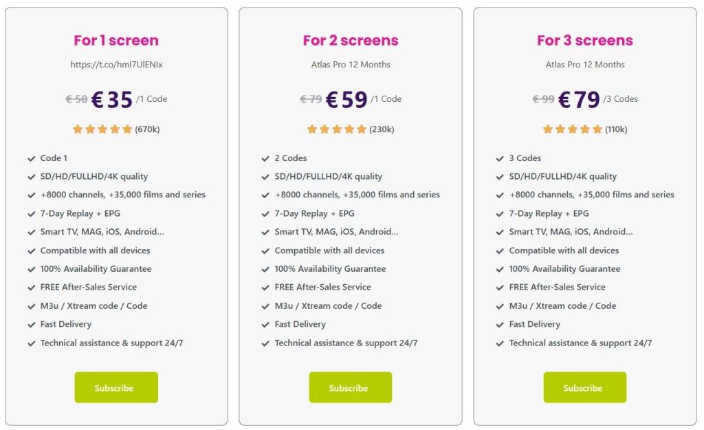 Atlas Pro ONTV Pricing