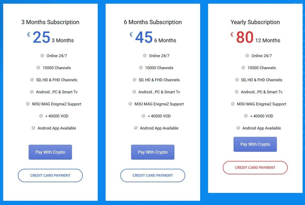 GenIPTV Pricing
