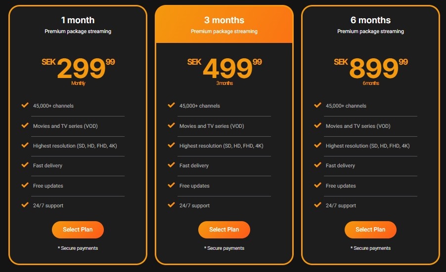 iptvkungen pricing