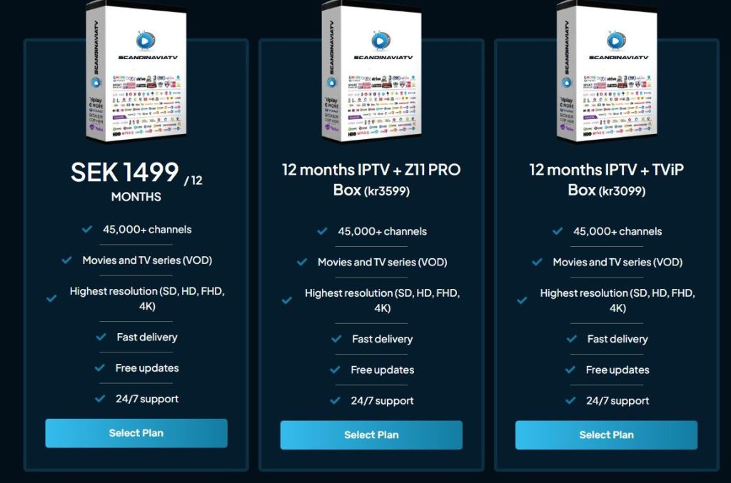 Scandinavia IPTV Pricing