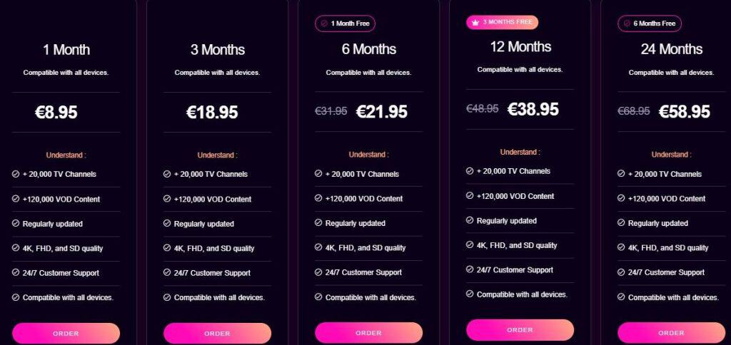 xenomiptv pricing